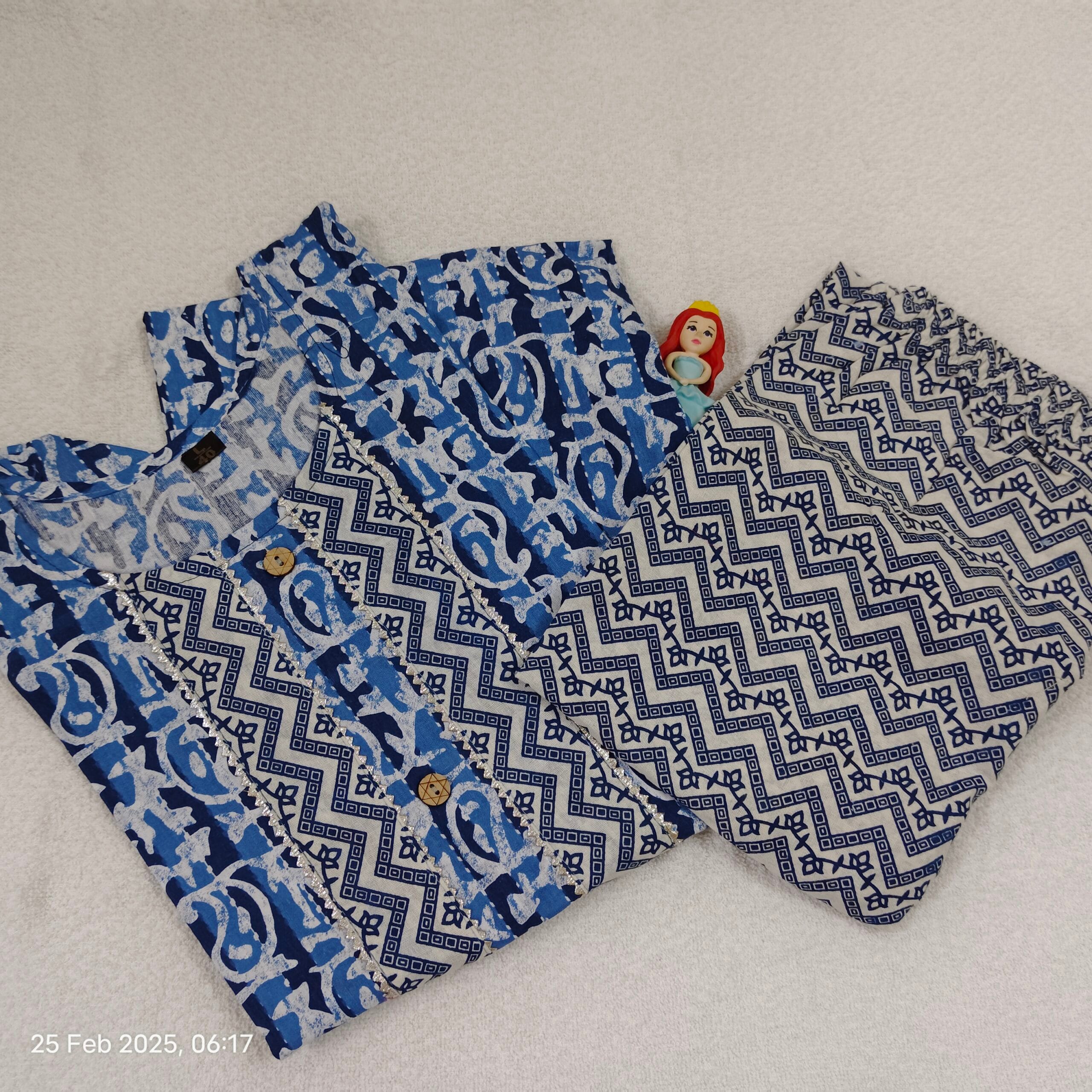 Cotton top with bottom